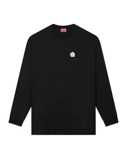 KENZO Black Boke Flower 2.0 Relax Ls T-Shirt for men