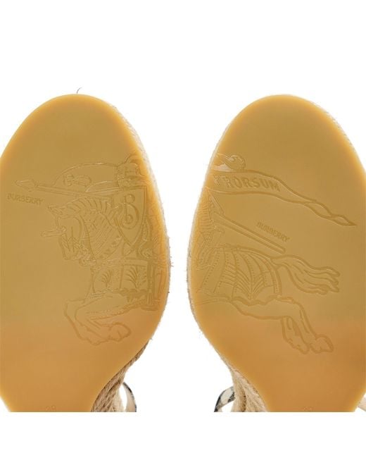 Burberry Metallic Color Block Espadrilles