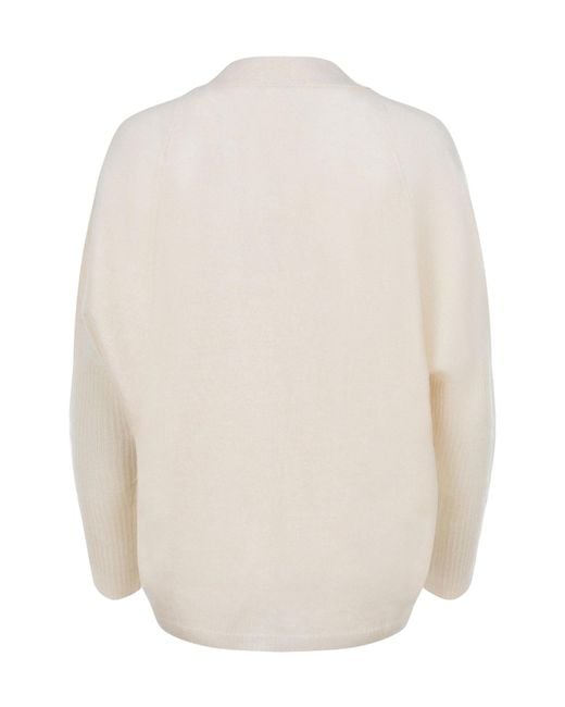 Alysi White Knitted Cardigan