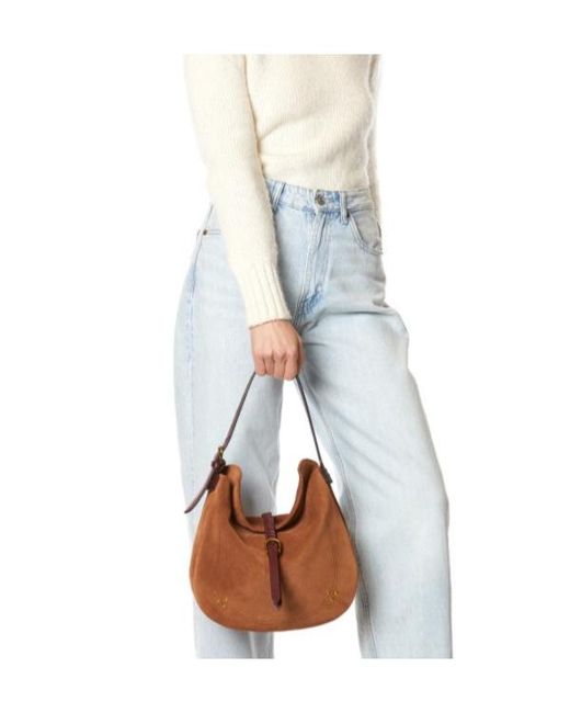 Jérôme Dreyfuss Brown Luis Shoulder Bag Adjustable Strap