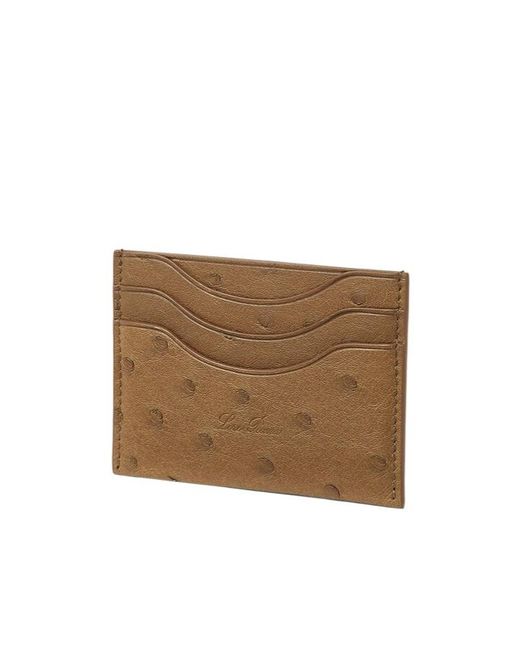 Loro Piana Brown Extra Card Holder for men