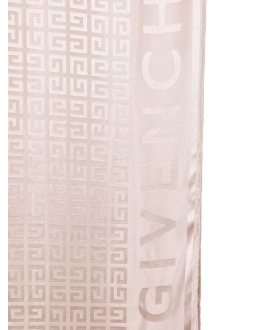 Givenchy Pink Logo Details Scarves