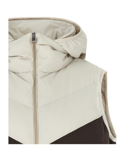 Kiton White Zippered Vest