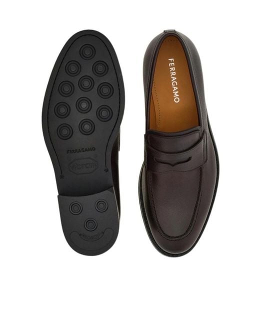 Ferragamo Black Penny Loafer for men