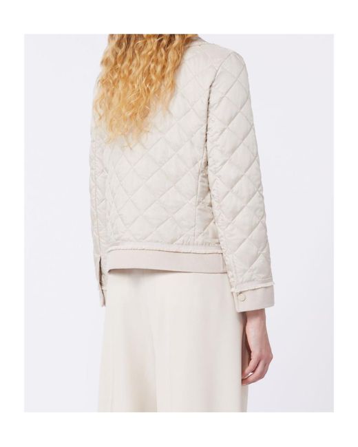 Weekend by Maxmara White Padded Cropped Jacket