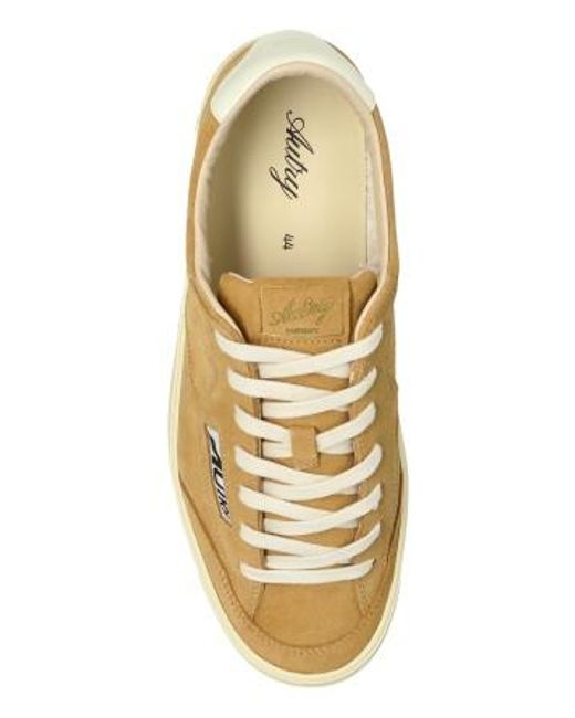 Autry Multicolor Suede Logo-Patch Sneakers for men