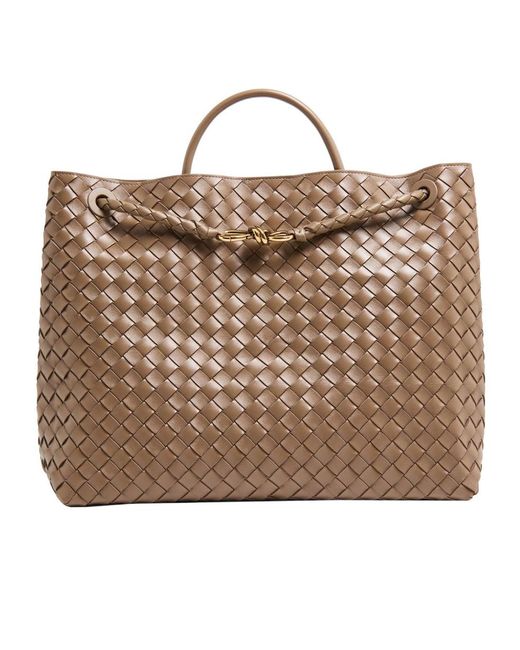 Bottega Veneta Brown Andiamo Large Bag