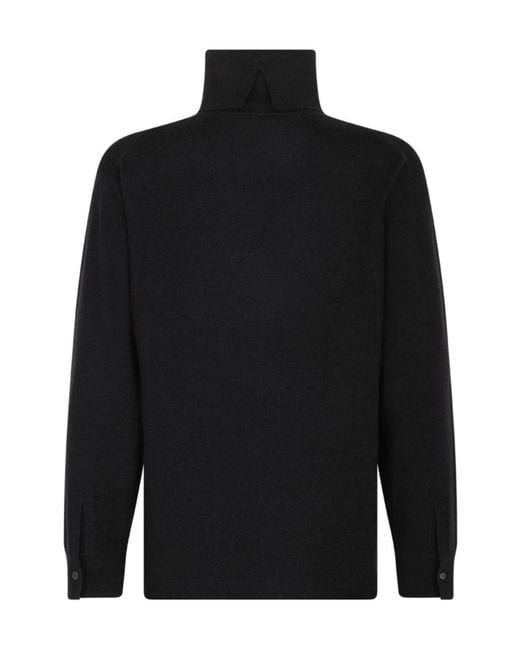 P.A.R.O.S.H. Black Turtleneck Long-Sleeve Sweater