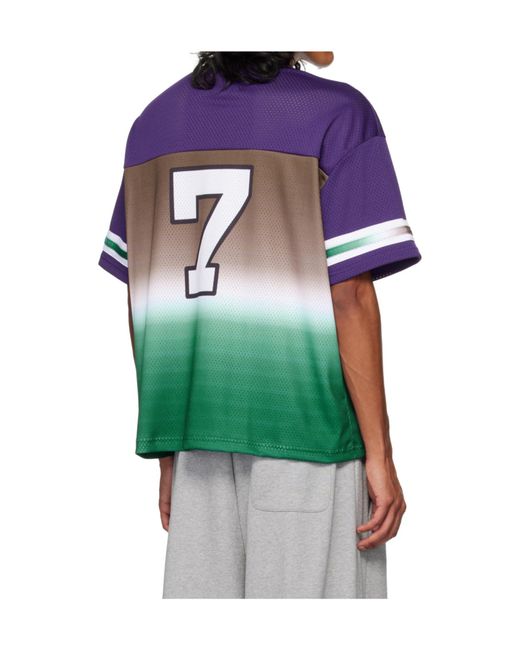 Awake Couture Blue Les Football T-Shirt for men