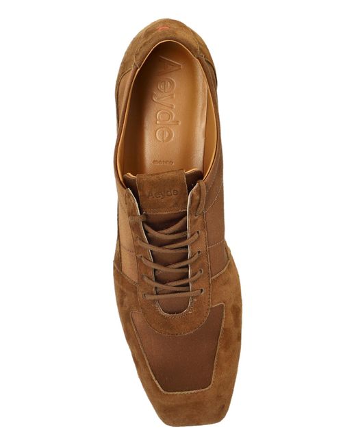 Aeyde Brown Uma Suede Sneakers