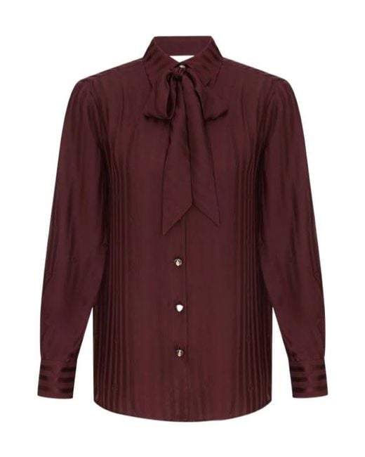 Zimmermann Purple Luna Jacquard Relaxed Shirt