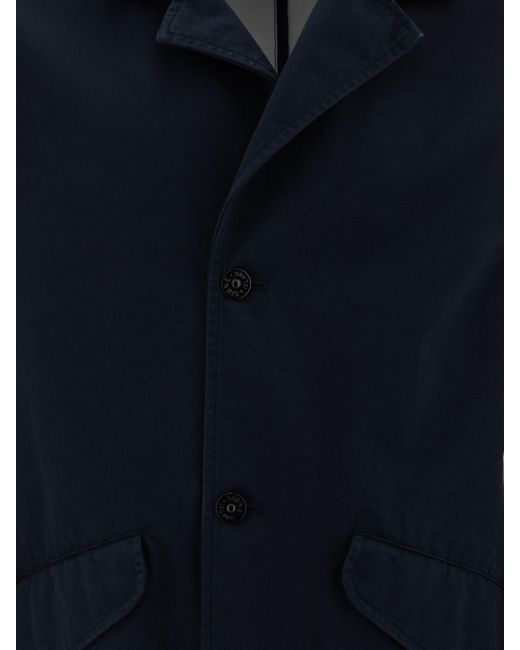 Stone Island Blue Raso Gommato 3L Jacket for men