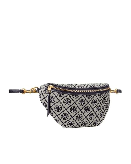 Tory Burch Gray T Monogram Belt Bag