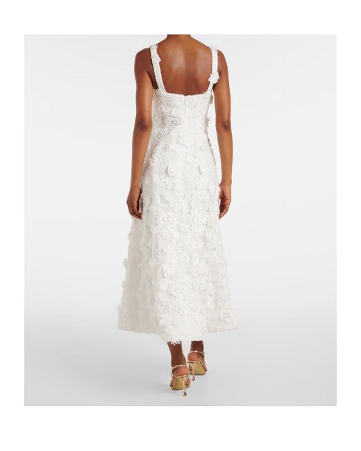 Leo White Odette Floral-Appliqué Lace Cocktail Dress