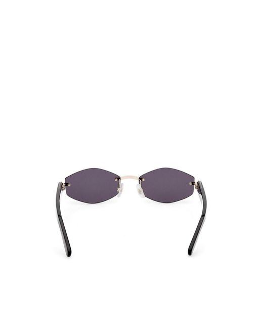 Gcds White Metal Frame Sunglasses for men
