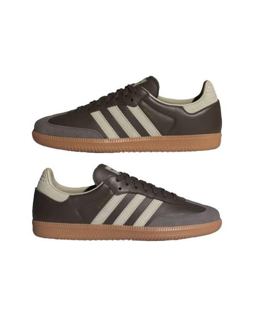 Adidas Originals Brown Samba Og Low-Top Sneakers