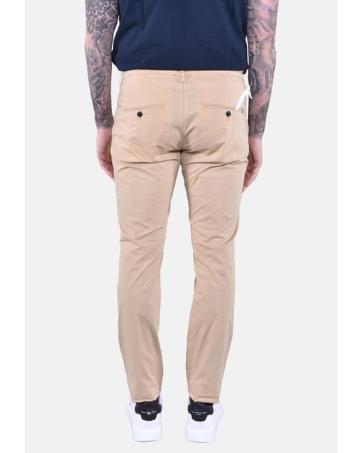 Dondup Blue Gaubert Slim-Fit Pants for men