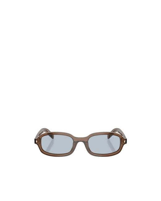 Prada White Full-Rim Sunglasses