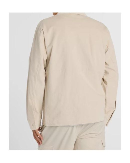 New Balance White Long-Sleeved Straight-Hem Shirt for men