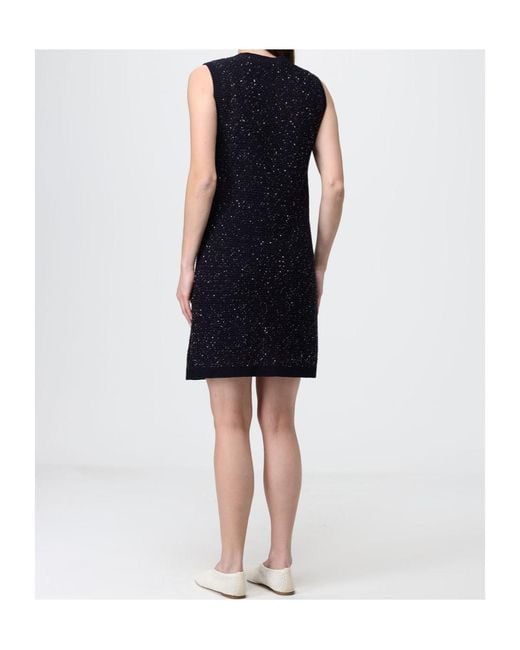 Fabiana Filippi Black Embellished Sleeveless Mini Dress