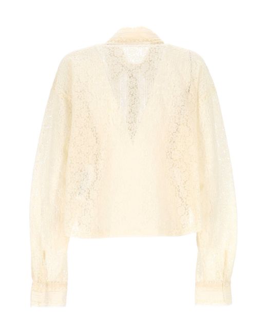 Ermanno Scervino White Lace Shirt