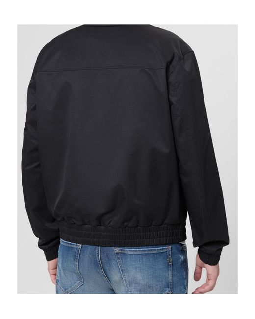 Boss Blue Zip-Up Bomber Jacket for men