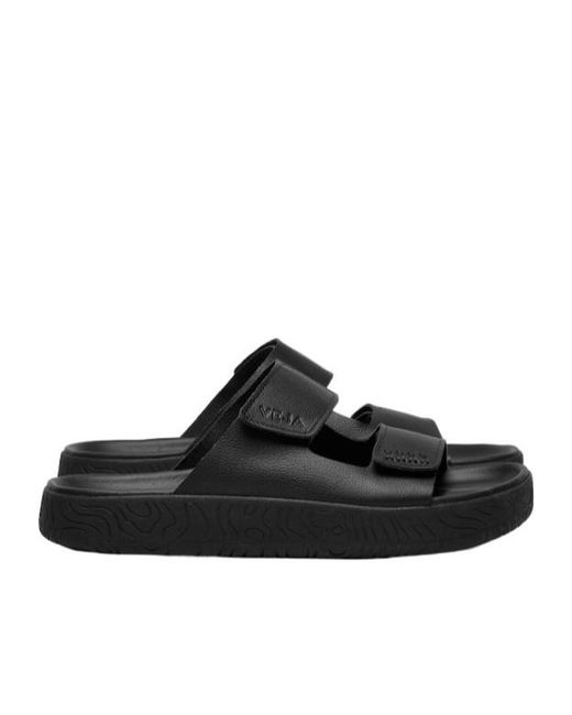 Veja Black Etna Touch Strap Sandals for men