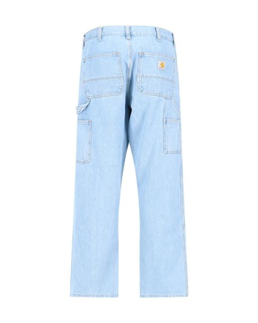Carhartt Blue Double Knee Jeans for men