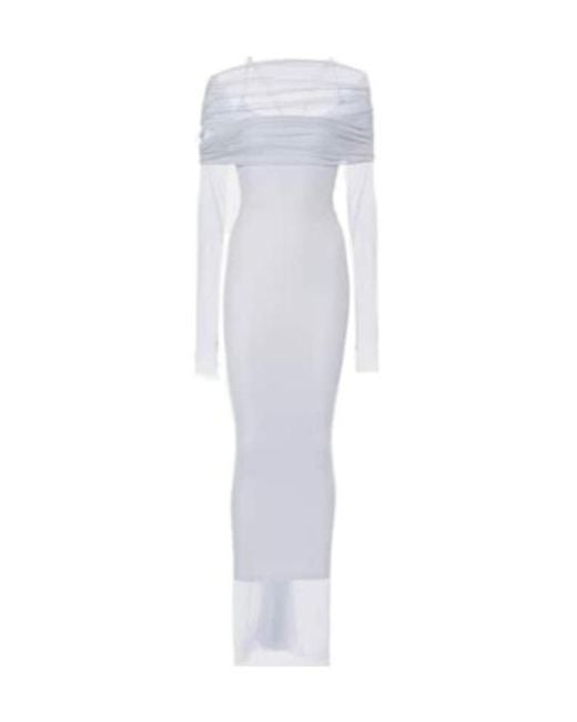 Christopher Esber White Long Sleeve Dress