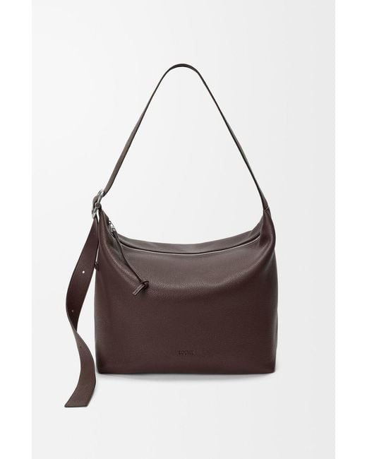 Loewe Brown Zippered Shoulder Bag for men