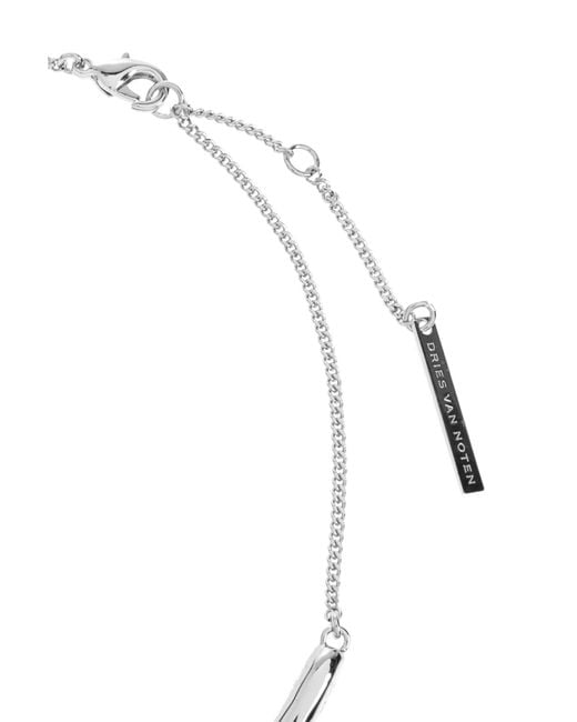 Dries Van Noten White Adjustable Necklace