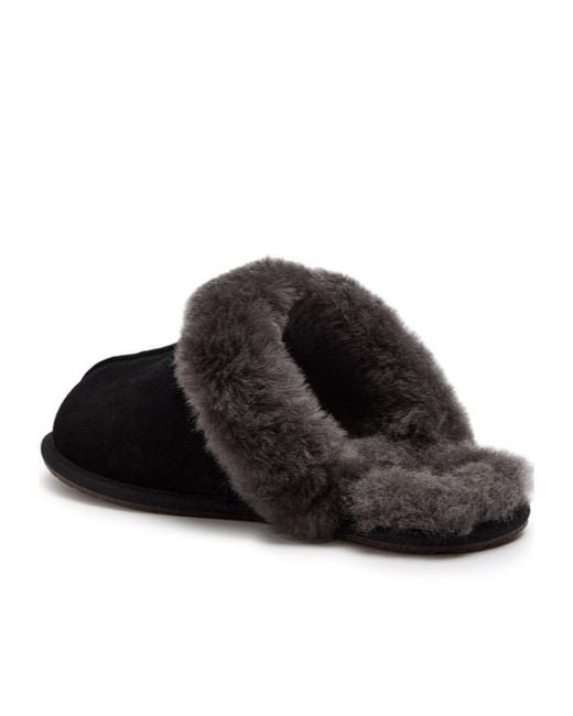 Ugg Black Scuffette Ii Suede Slippers