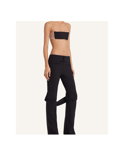 Courreges Black Courrèges Illusion Strapless Top