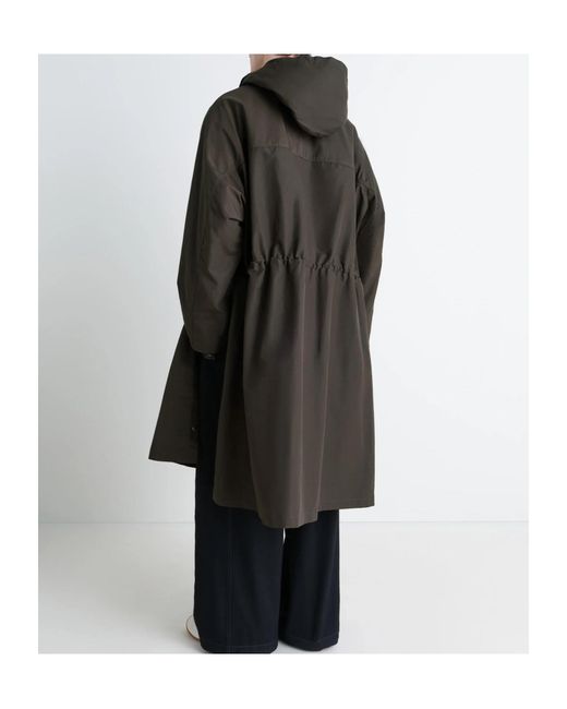 Lemaire Pocket-Detail Hooded Raincoat in Black for Men | Lyst