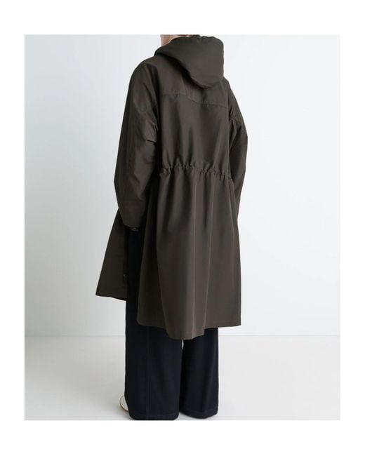 Lemaire Utility Raincoat Water Repellent Polyamide Linen Cotton in