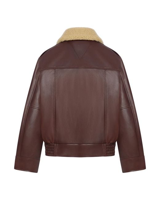 Bottega Veneta Brown Collared Zip-Up Jacket