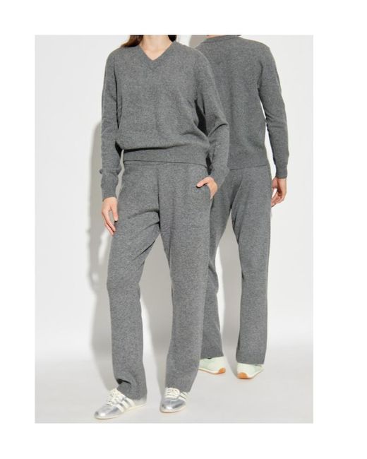 Entire studios Gray V-Neck Sweater for men