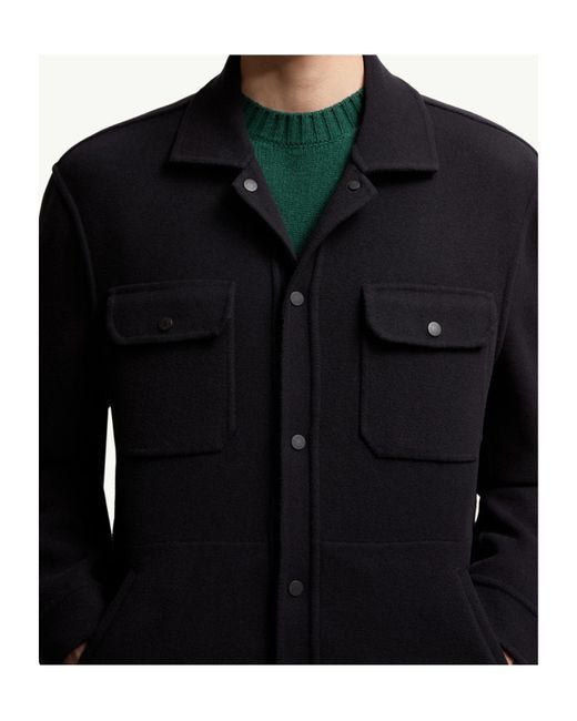 Moncler Blue Tagnit Reversible Shirt Jacket for men