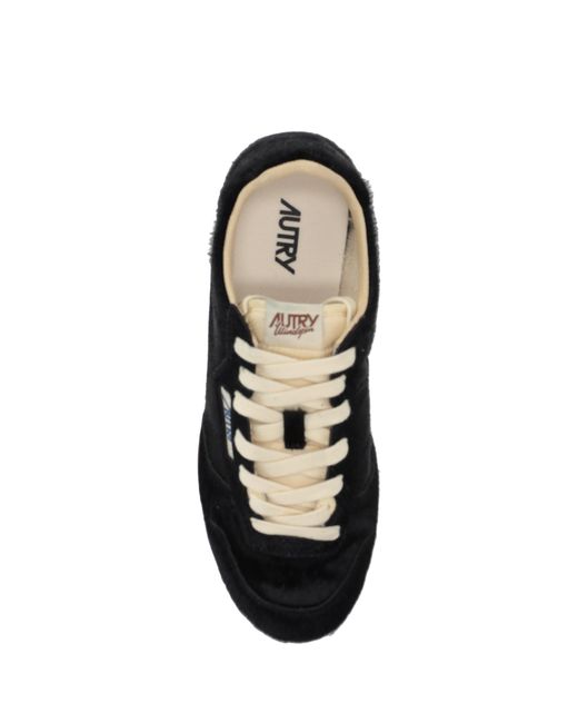 Autry Black Windspin Low-Top Sneakers