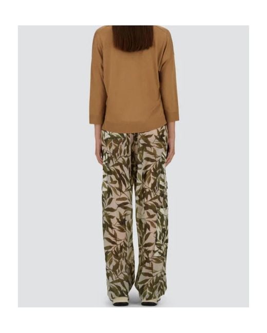 Herno Brown V-Neck Knitted Sweater