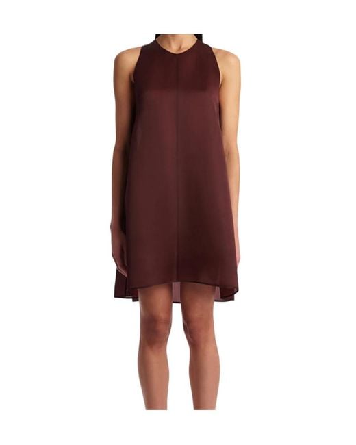 Khaite Purple Sleeveless Flared Dress