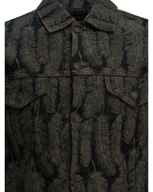 Kapital Black Magpie Denim Jacket for men