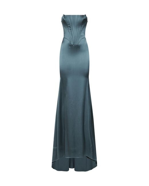 GIUSEPPE DI MORABITO Blue Sleeveless Dress