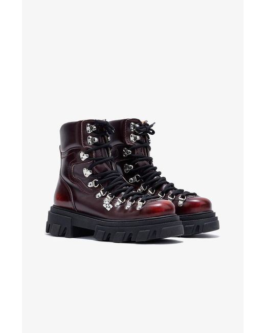 Ganni Multicolor Cleated Mountain Boots