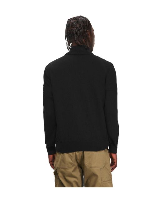 Moncler Black Hybrid Knit And Quilted Down Jacket for men
