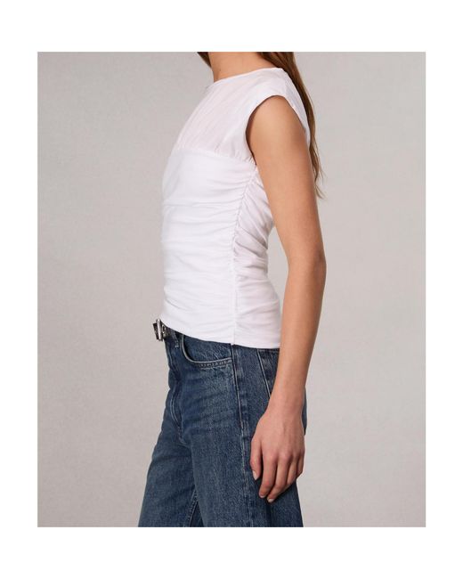 Rag & Bone White Sleeveless T-Shirt