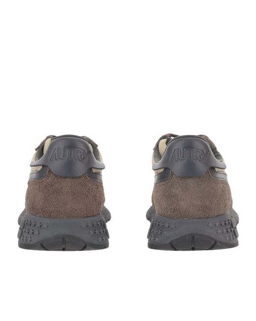 Autry Gray Logo Patch Sneakers for men
