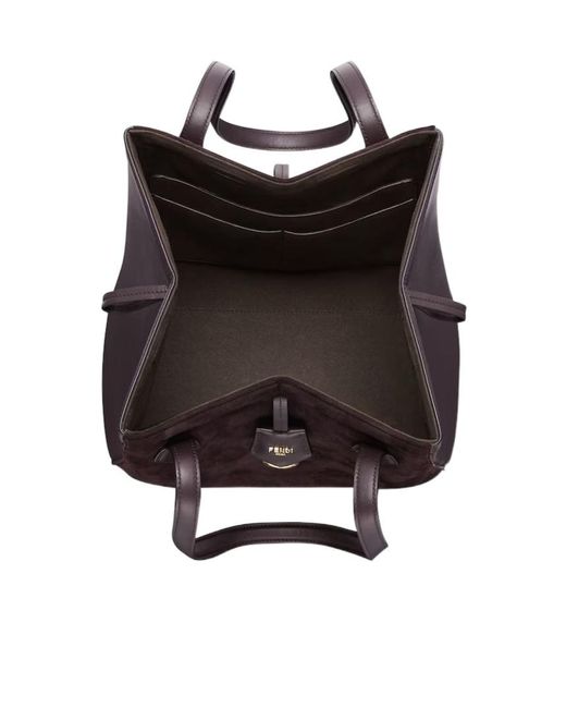 Fendi White Origami Medium Tote Bag