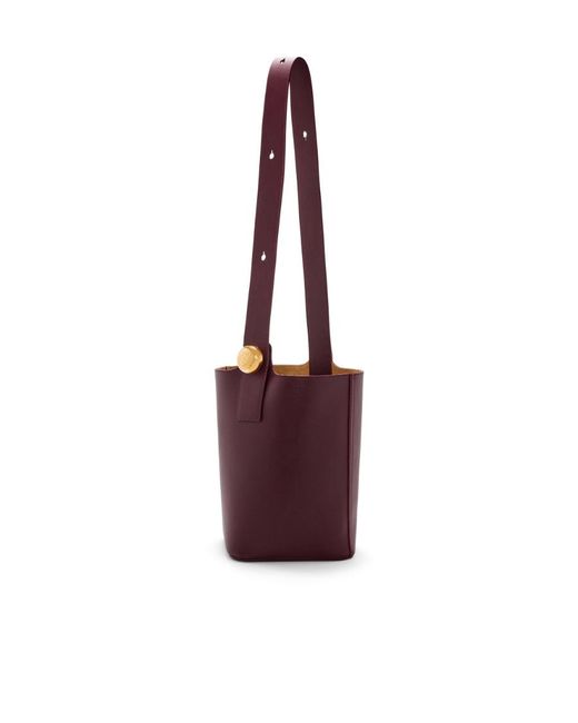 Loewe Red Medium Pebble Bucket Bag