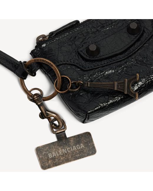 Balenciaga White Le City Phone Strap Pouch